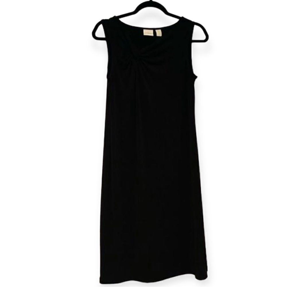 Chico’s Black Side Twist Neck Dress Size 0 (4/6,small) - Picture 4 of 7